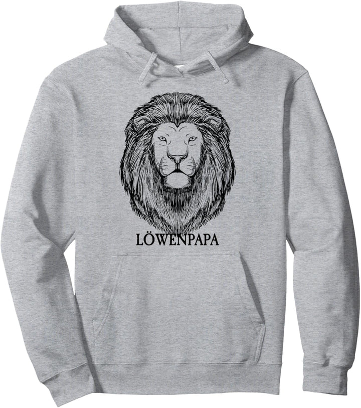 Löwenpapa I Daddy Retro und Stolz I Papa Löwe Pullover Hoodie