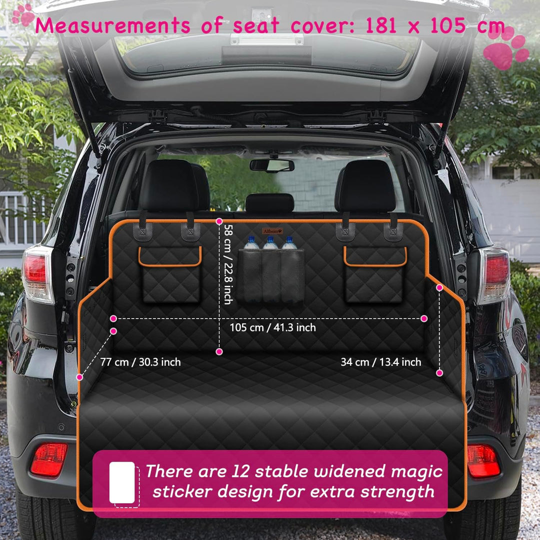 Lydonberg Kofferraumschutz Hund mit Seitenschutz, Rutschhemmend Wasserdicht Haustier Auto Boot Liner