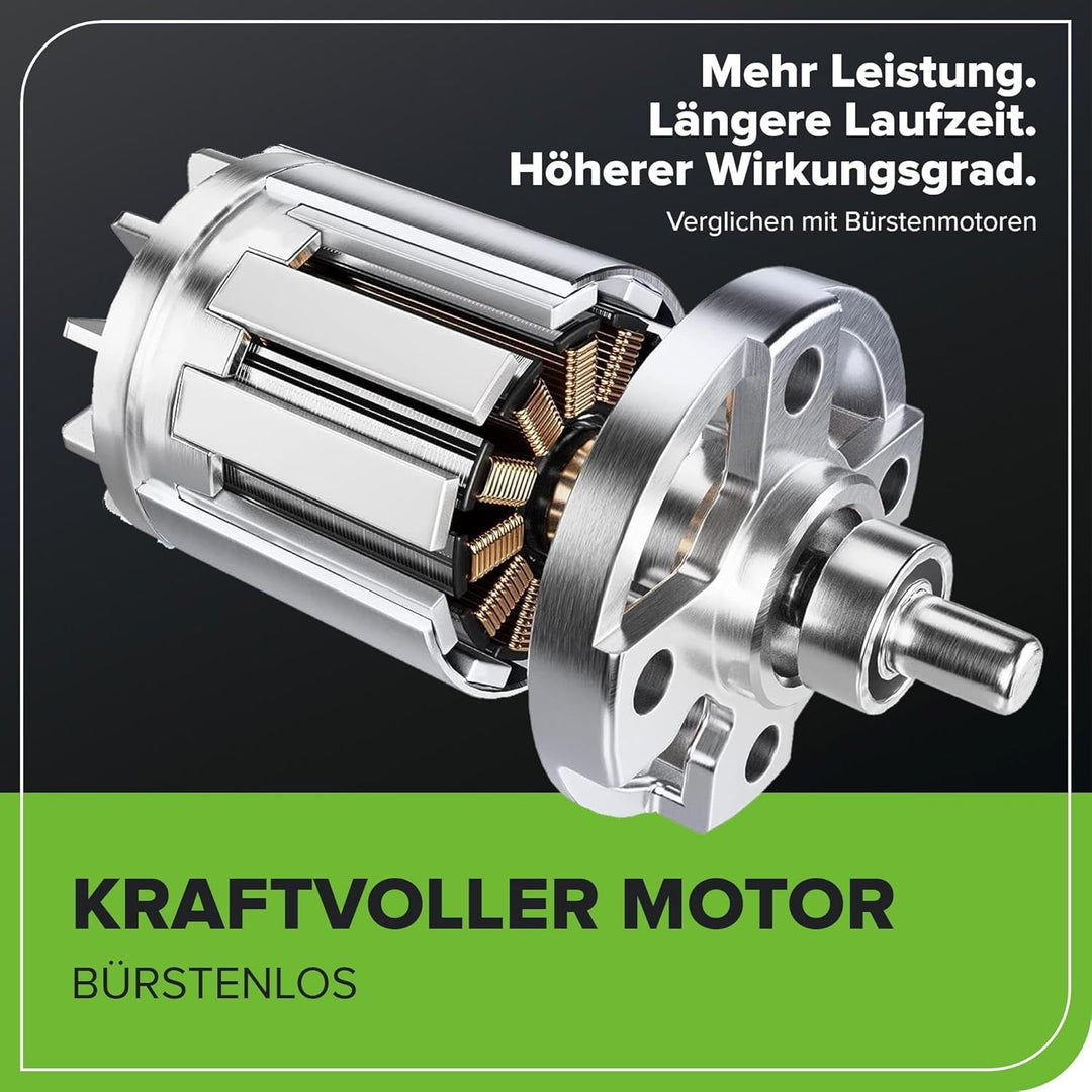 Greenworks Akku Kettensäge mit bürstenlosem Motor, 14 Zoll (35cm) Blattlänge, 12 m/s Kettengeschwind