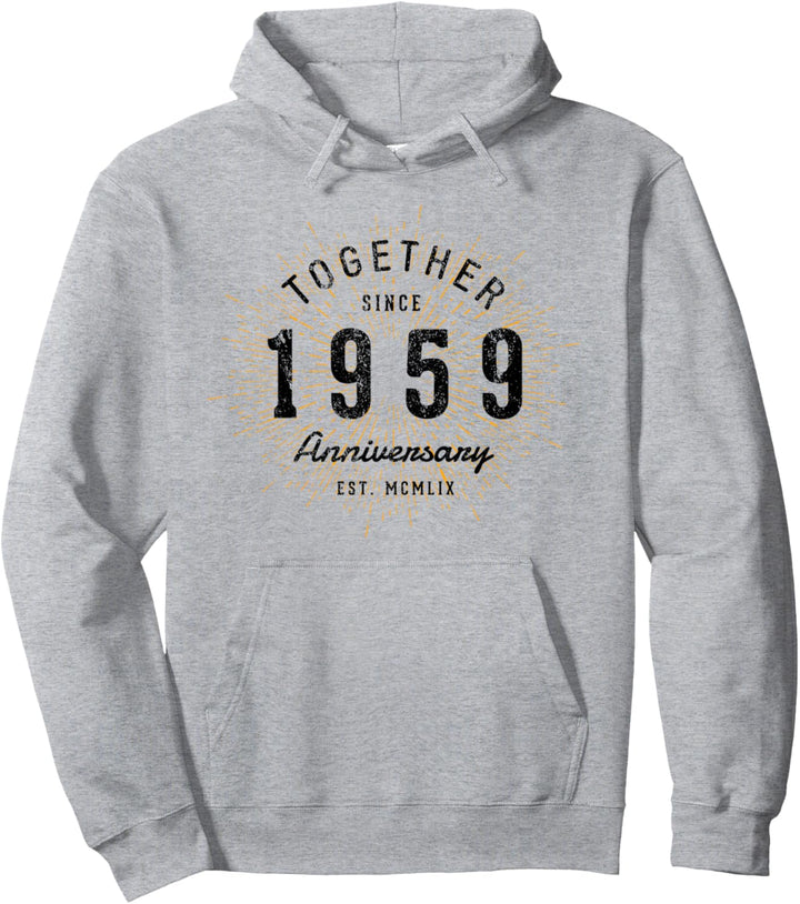 Zusammen seit 1959 Jahrestag Pullover Hoodie