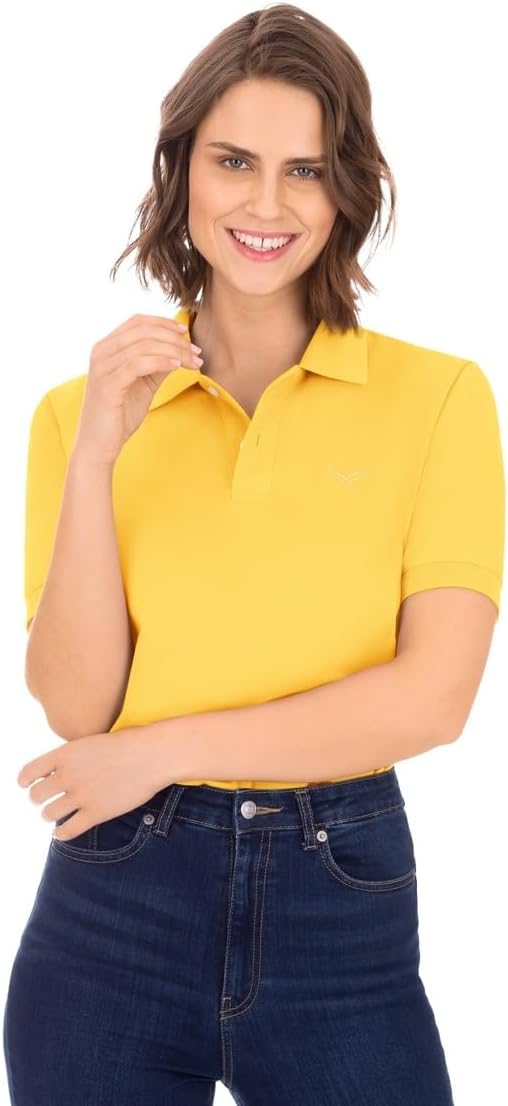 Trigema Damen Polo-Shirt Deluxe Piqué S Weiss, S Weiss