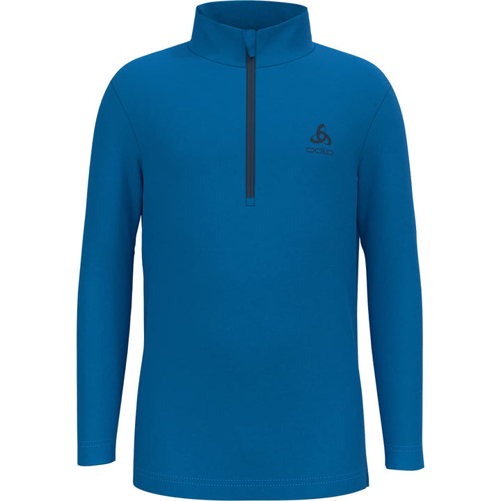 Odlo Kids Langarm Shirt mit halben Reissverschluss Berra 104 Indigo Bunting, 104 Indigo Bunting