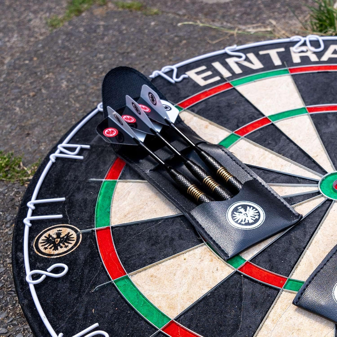 Eintracht Frankfurt Dartpfeile mit Etui und Flights Steeldarts Dart Pfeile