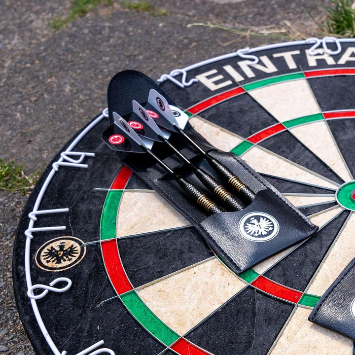 Eintracht Frankfurt Dartpfeile mit Etui und Flights Steeldarts Dart Pfeile