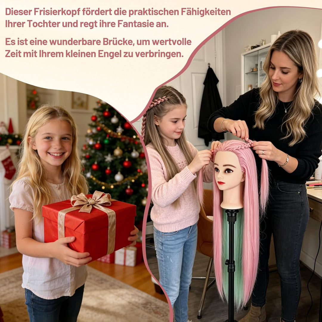 TwoWin Training Head Friseur Head Friseurübungsleiter Cosmetology Mannequin Manikin Dolls Haarstylin