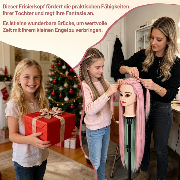 TwoWin Training Head Friseur Head Friseurübungsleiter Cosmetology Mannequin Manikin Dolls Haarstylin