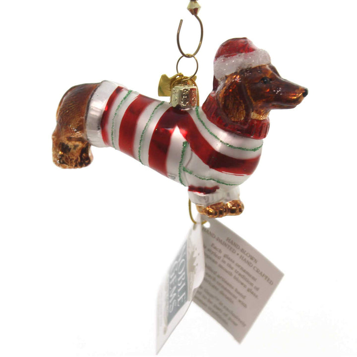 Noble Gems Kurt Adler Dackel, Christbaumschmuck aus Glas (8,89 cm), Dackel