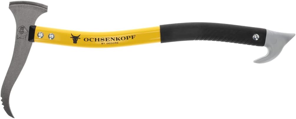 OCHSENKOPF Alu-Handsappie, Stiel aus Aluminiumlegierung, 500 mm, 560 g, für Holz, Forstwerkzeug, OX