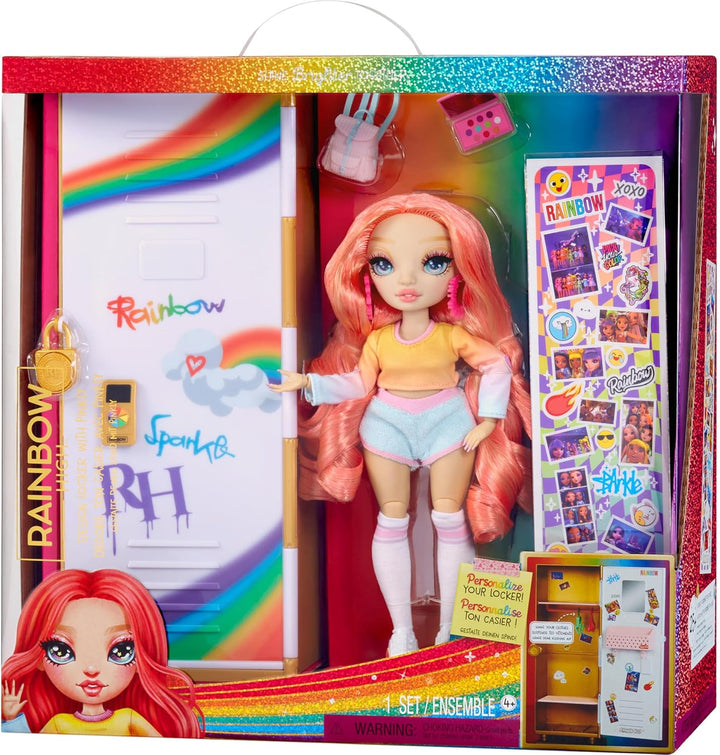 Rainbow High Design & Style Schliessfach Spielset – Mit Regalen, Kleiderbügeln, Accessoires und Aufk