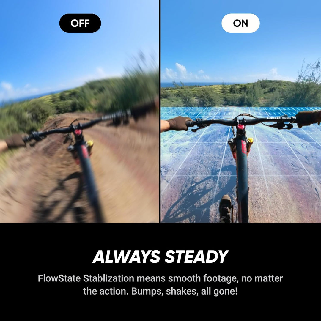 Insta360 X5 Auf Geht's-Bundle Satinweiss - wasserdichte 8K 360°-Kamera, Führend bei wenig Licht, Uns