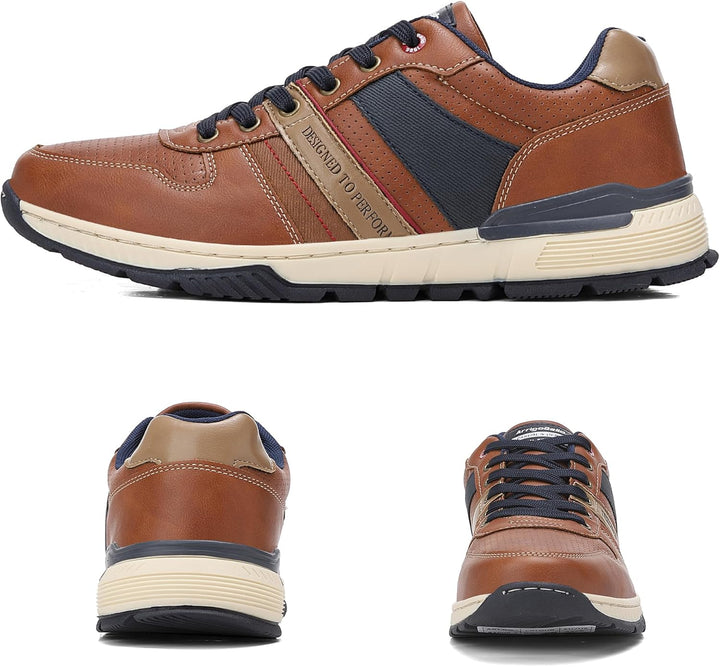 ARRIGO BELLO Freizeitschuhe Herren Sneaker PU Leder Walkingschuhe Atmungsaktive Athletic Formal Clas