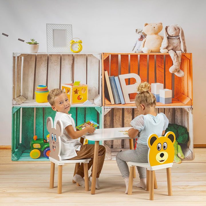 Kindertisch, Holztisch für Kinderzimmer 50 x 60 x 47 cm, Geschenk für Kinder im Alter von 2,3,4,5,6,