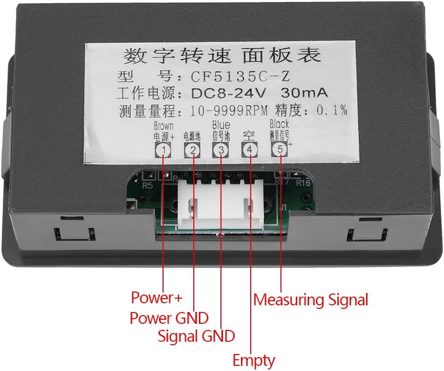 4 Digital LED Display Tachometer Drehzahlmesser RPM Geschwindigkeit Meter Panel Induktive Hall NPN S