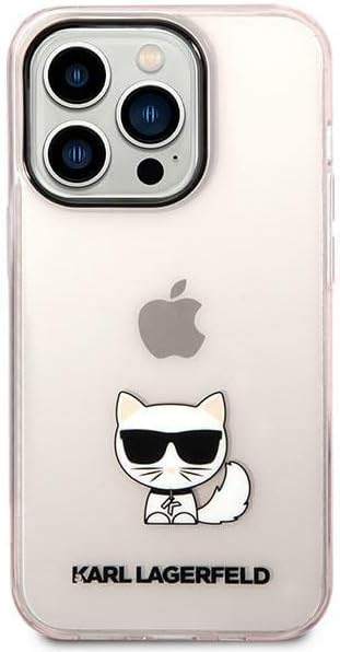 KARL LAGERFELD KLHCP14XCTTRI hülle für iPhone 14 Pro Max 6,7" hardcase rosa/pink Transparent Choupet