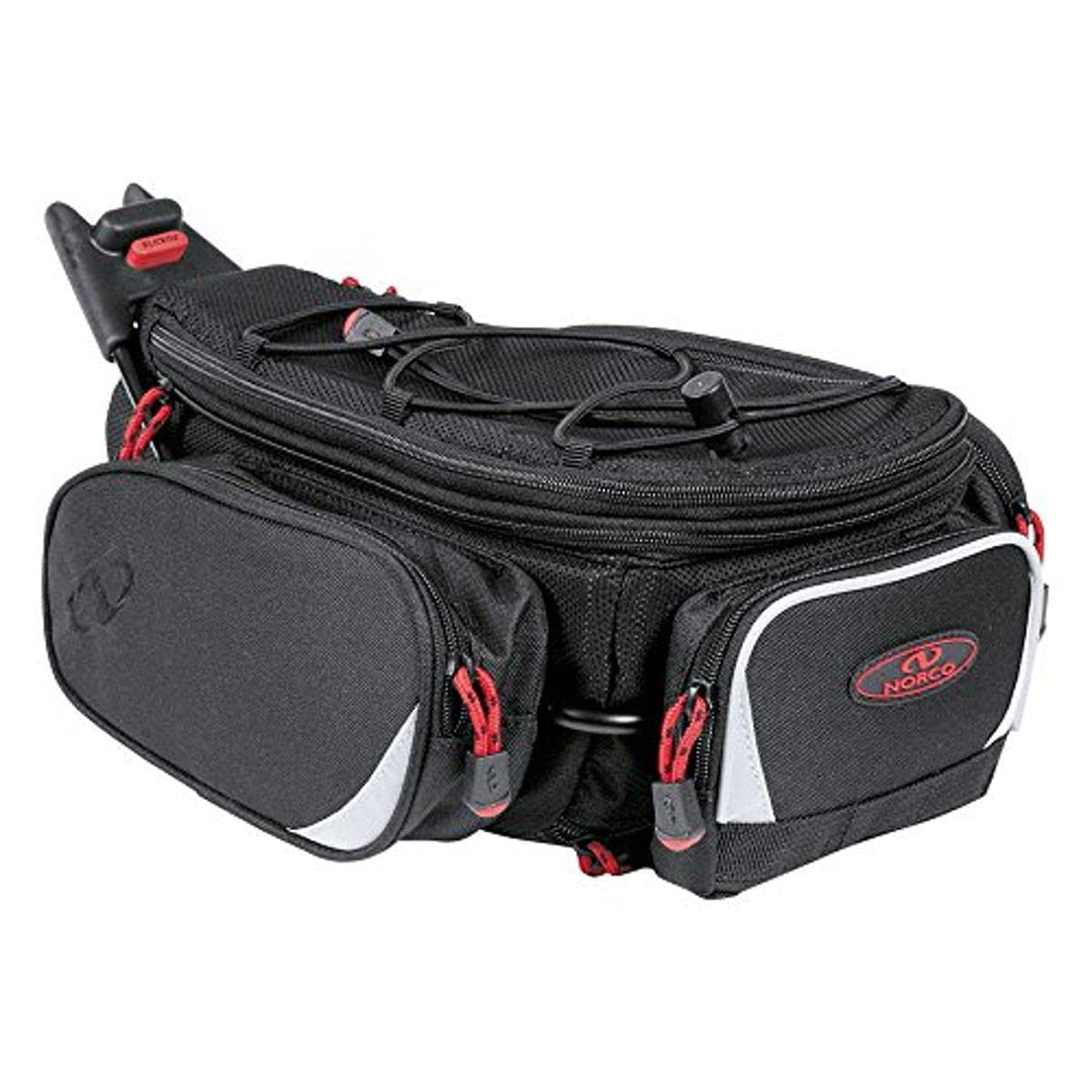 Norco Erwachsene (Unisex) Cykeltaske Carson sadelpind Fahrradtasche, Schwarz, Volumen: 9,5 / 11,5 Li