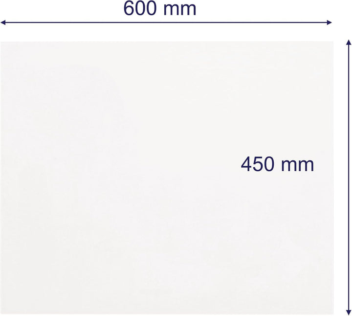 FRANKEN Whiteboard aus Glas, magnetisch und beschreibbar, Design-Schreibtafel ohne Rahmen, Magnettaf