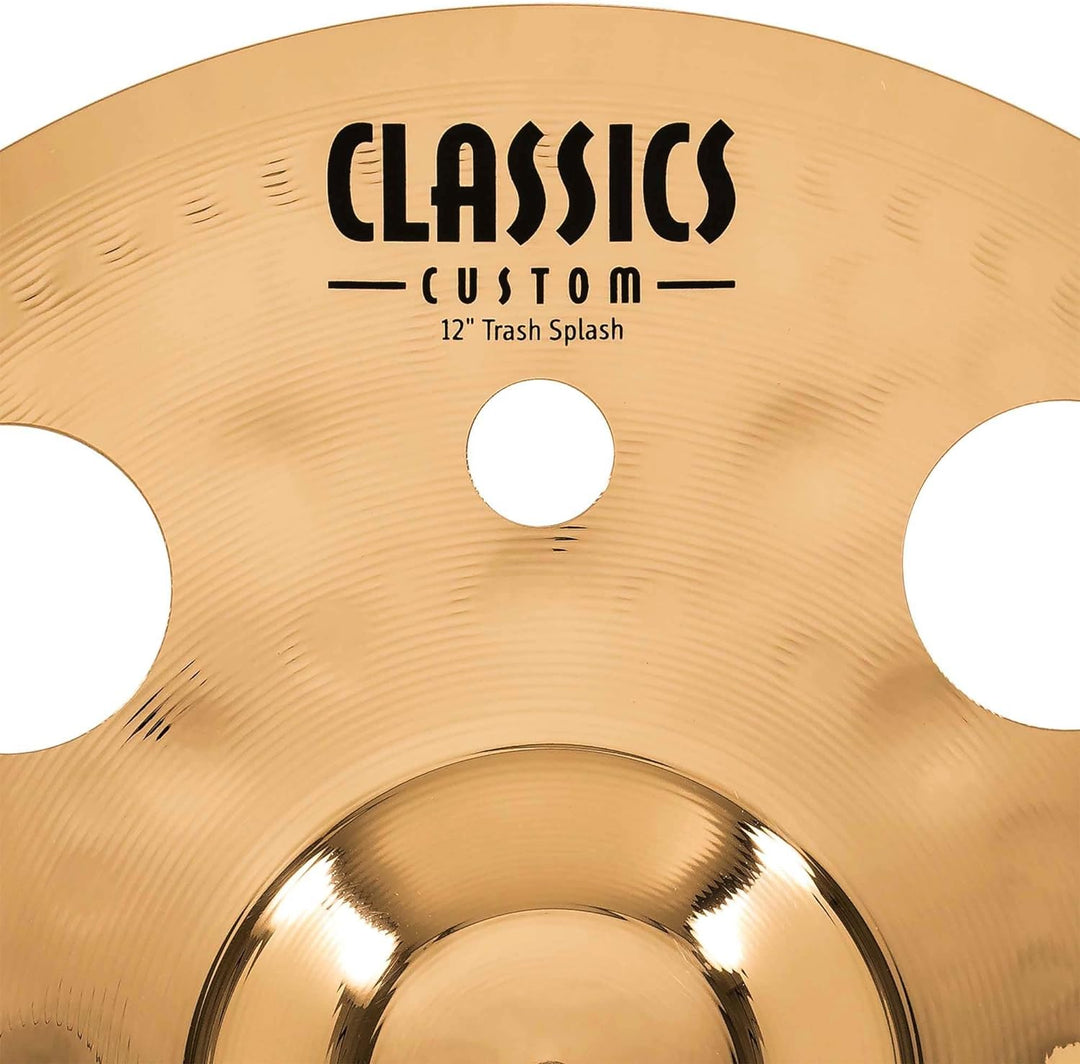 Meinl Cymbals Classics Custom Brilliant Trash Splash 12 Zoll (Video) Schlagzeug Becken (30,48cm) B12