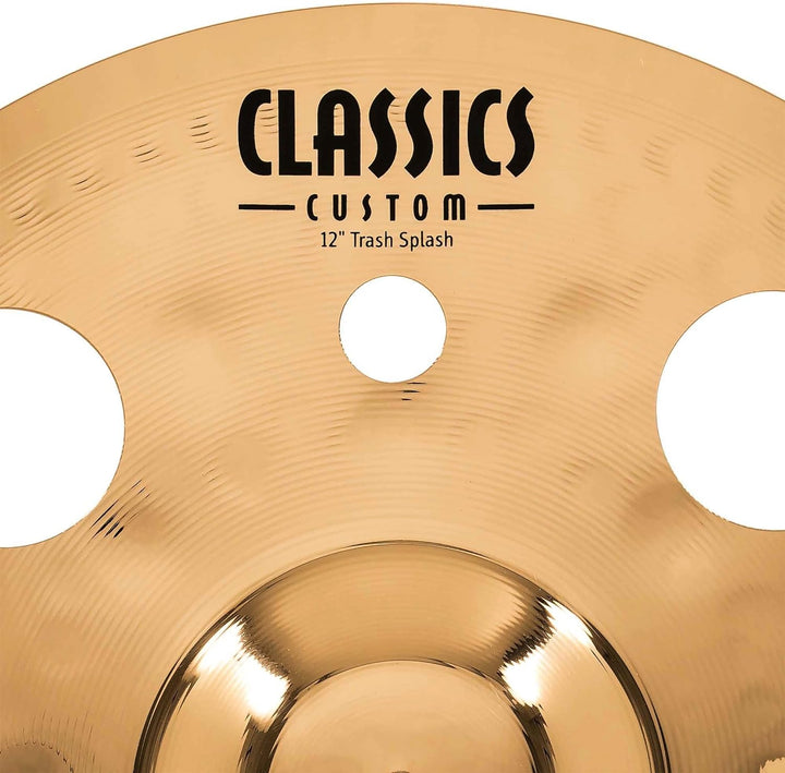 Meinl Cymbals Classics Custom Brilliant Trash Splash 12 Zoll (Video) Schlagzeug Becken (30,48cm) B12