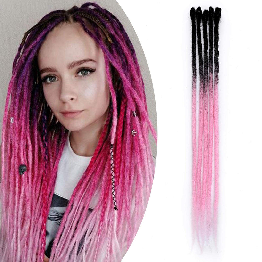 Haarverlängerung, Dreadlocks, falsche Locs, geflochtenes Haar – Zubehör Dreadlocks, Synthetik, Afro,