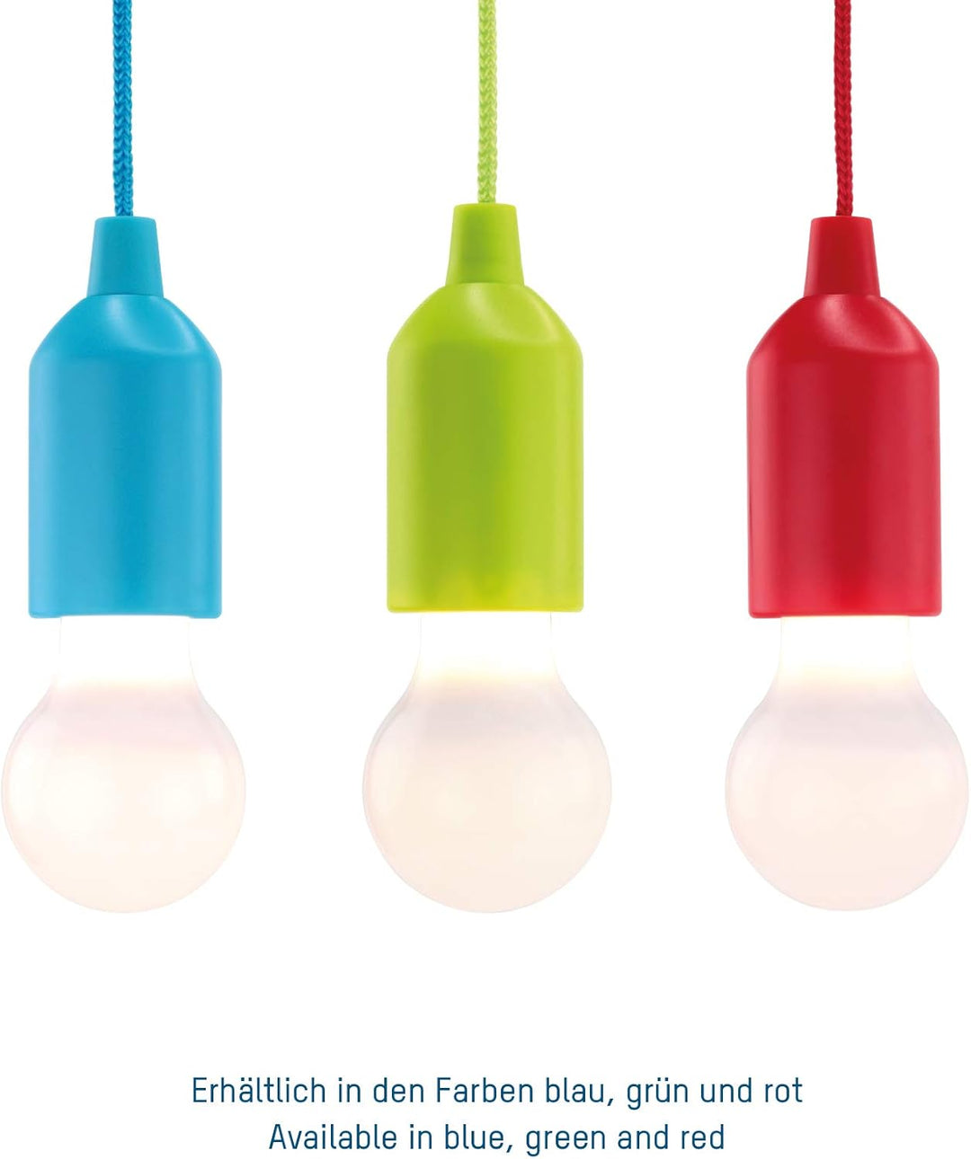 HyCell Pull Light 6er Set mit Zugschalter inkl. AAA Batterien - tragbare LED Lampe warmweiss - mobil