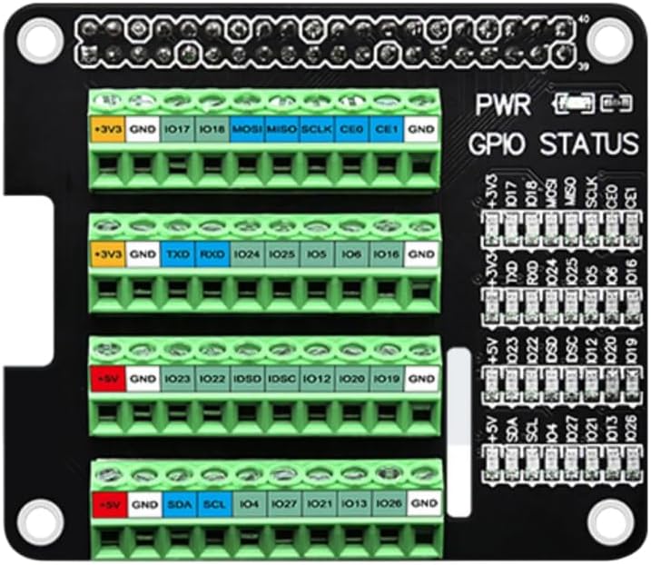GPIO Shield, GPIO Erweiterungsplatine für RPI 3B/3B+/4B/Zero-Terminal-Schnittstellenmodul