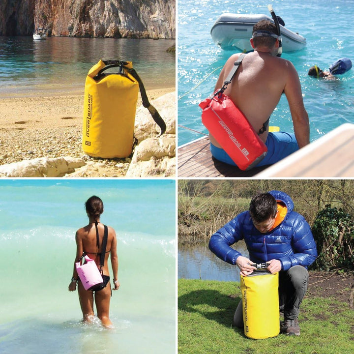 Overboard Wasserdichte Trockenröhrentasche mit verstellbarem Schulterriemen zum Bootfahren, Kajak, A