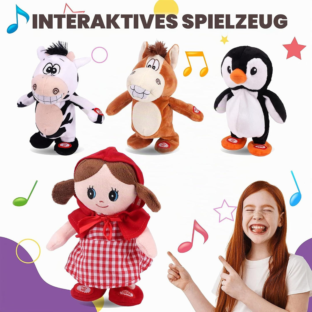 Hopearl Sprechende Singende Puppe Wiederholt Gesagtes Laufend Elektrisch Interaktiv Animiertes Spiel