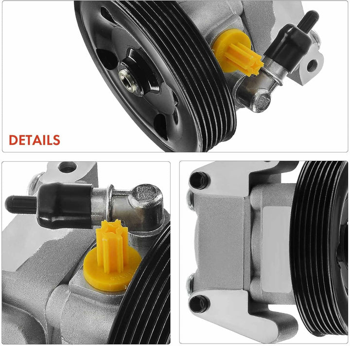 Frankberg Servopumpe Hydraulikpumpe Lenkung Mit Riemenscheiben für Fahrzeuge mit Klimaanlage Kompati