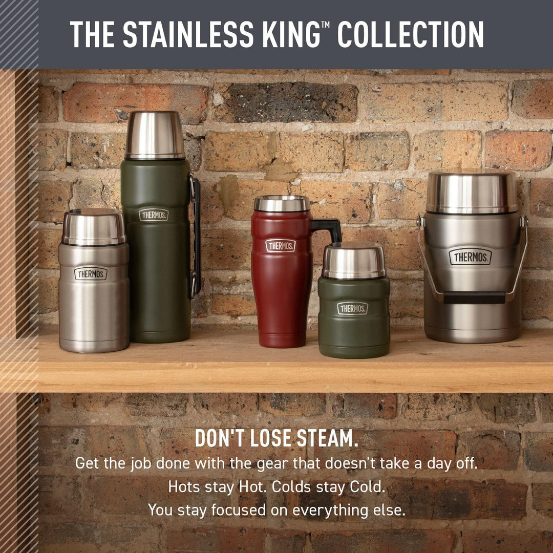 Thermos Vakuumisolierte Lebensmitteldose, Edelstahl, 680 ml, Armeegrün Grün (Army Green), Grün (Army