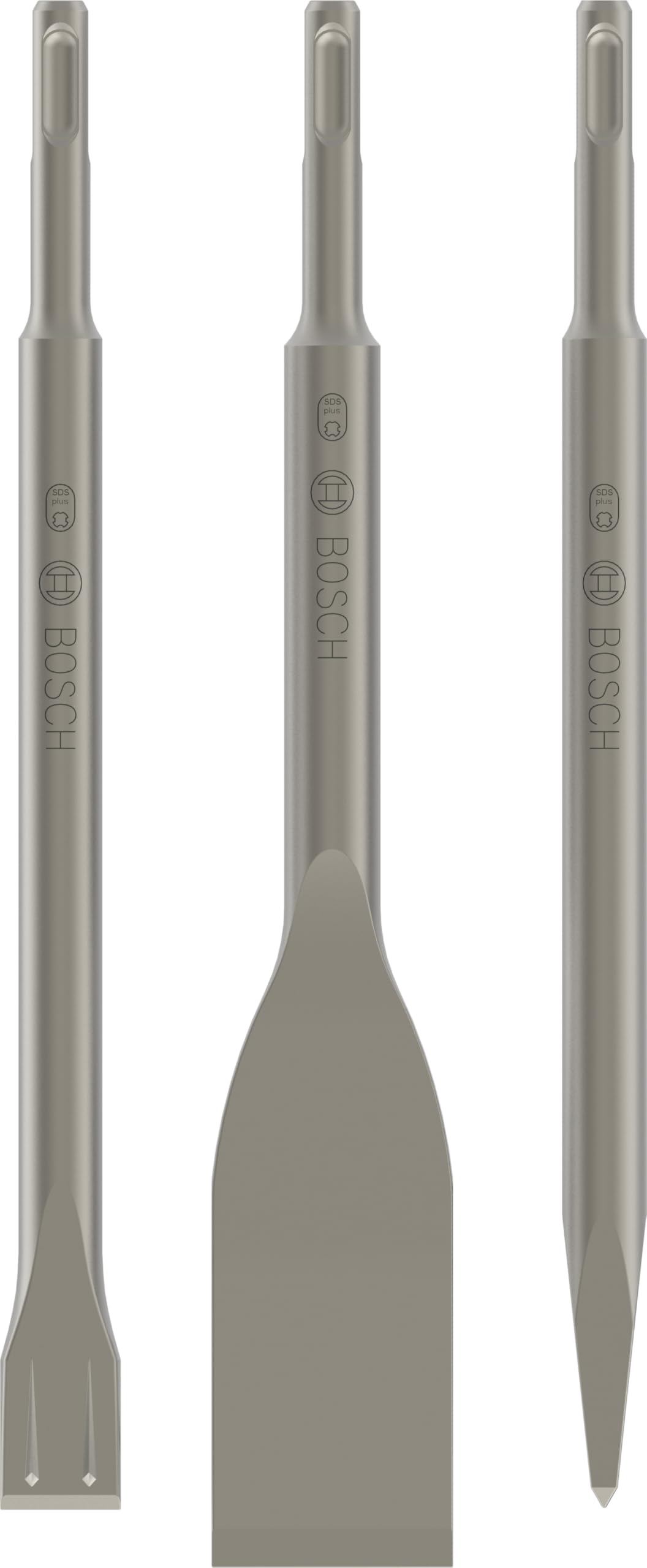 Bosch 3x PRO SDS plus-5C Meissel-Set, 3-tlg. (für Beton, Ziegelstein, Ø mm, Professional Zubehör Boh