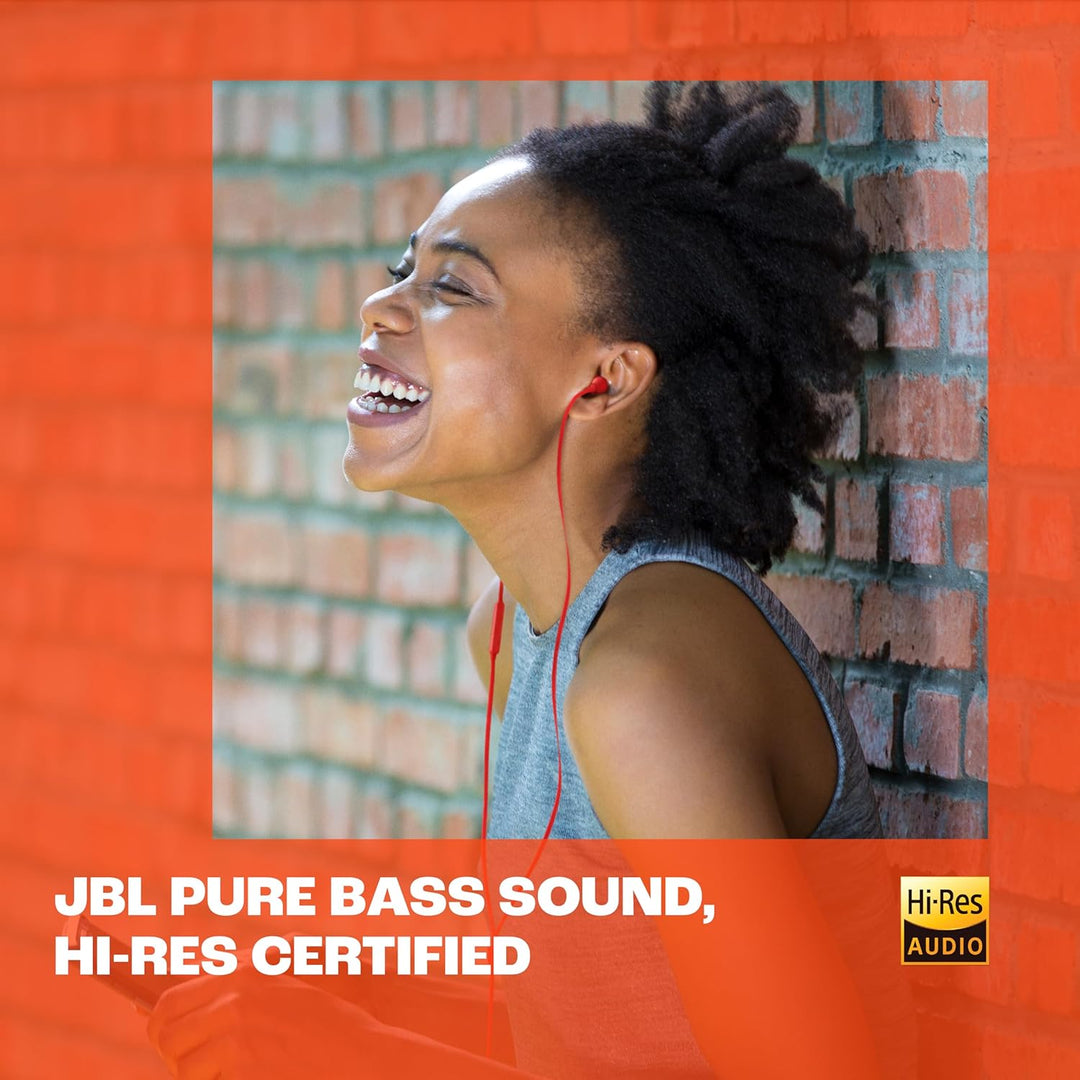 JBL Tune 310 C Kopfhörer – Kabelgebundene In-Ear-Kopfhörer mit JBL Pure Bass Sound, Mikrofon und USB