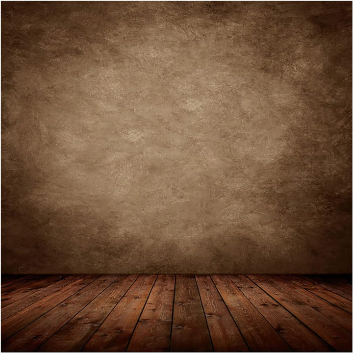 AIIKES 10x10FT Brauner Plankenhintergrund Holzboden Fotografie Hintergrund Neugeborene Foto Hintergr