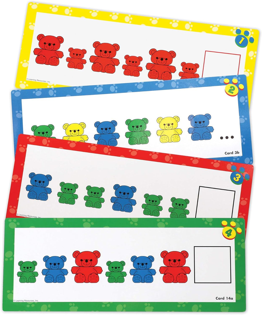 Learning Resources Dreiköpfige Bärenfamilie – Spielset zum Sortieren, Muster legen u. Spielen