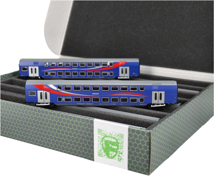 Feldherr Lagerbox FSLB055 für Modelleisenbahn Loks, Wagons und Fahrzeuge - 7 Stege für Spur TT - ste