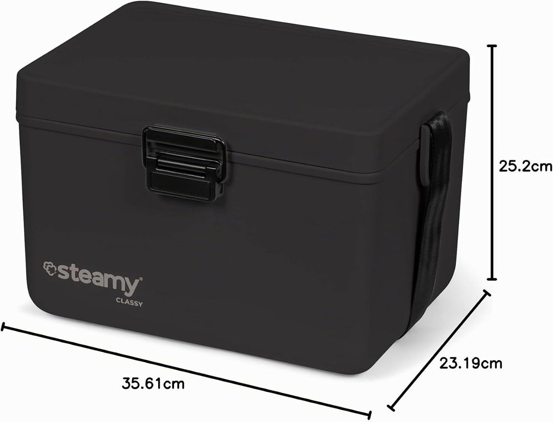 Steamy Classy 12 Kühlbox mit Schultergurt, 12 Liter, Raven Black