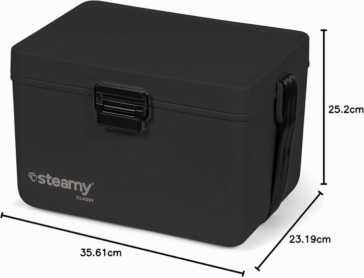 Steamy Classy 12 Kühlbox mit Schultergurt, 12 Liter, Raven Black
