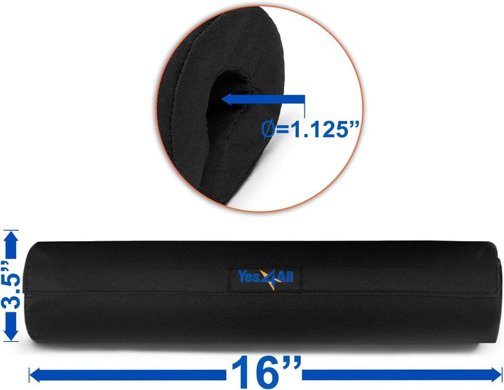 Yes4All Langhantel mit dickem Schaumstoff und Nylonpolster, Schulterpolster für Ausfallschritte, Kni