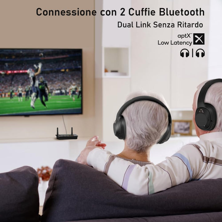 1Mii Bluetooth 5.0 Transmitter Sender Empfänger für TV, Large-2