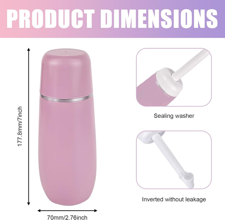 2 Stück Po Dusche Portable Bidet Tragbares Bidet, 400ml Peri Bottle Popodusche Podusche Hand-Reise-B