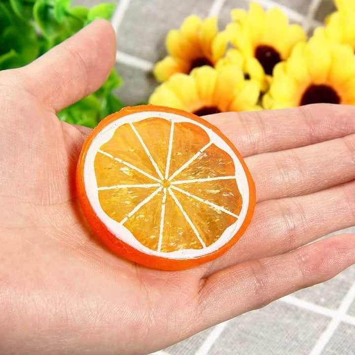 Künstliche Zitronenscheiben, realistische lebensechte Simulation Zitrone dekorativ künstliche Obst H