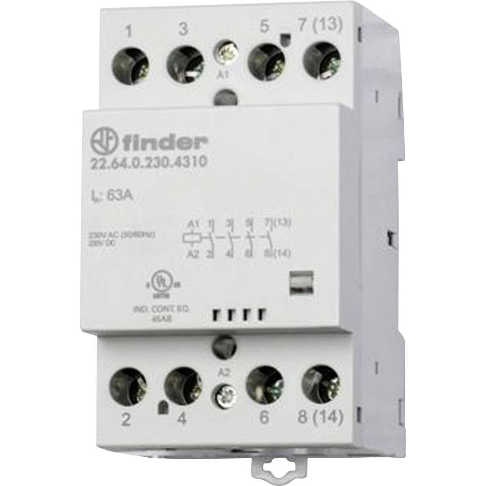 finder SERIE 22 0.230.4710-1 22.64.0.230.4710 Schuetz 3 Schliesser, 1 Oeffner DC, 230 V/AC 63A 1St
