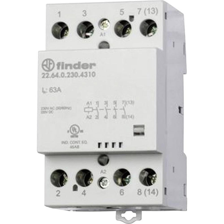 finder SERIE 22 0.230.4710-1 22.64.0.230.4710 Schuetz 3 Schliesser, 1 Oeffner DC, 230 V/AC 63A 1St
