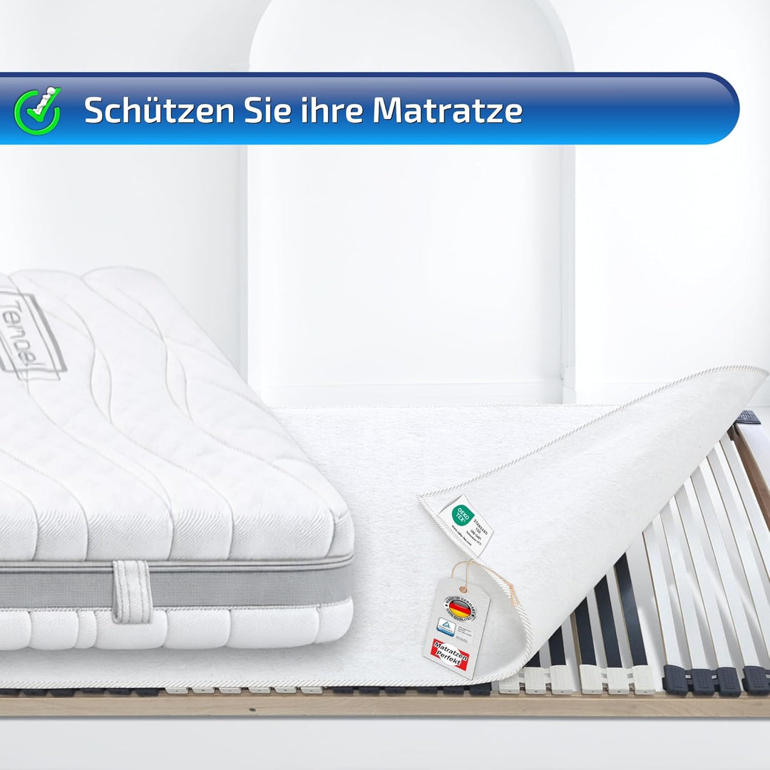 Matratzen Perfekt Matratzenunterlage 140x200 cm atmungsaktiver Filz Matratzenschoner Schutz vor Druc