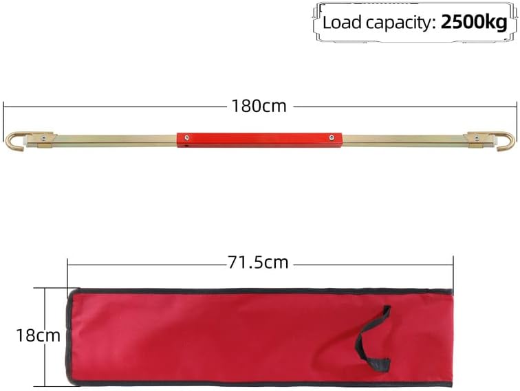 CCLIFE Abschleppstange, Abschleppstange für PKW AHK Anhängerkupplung Auto Traktor 2500kg mit Maul Di