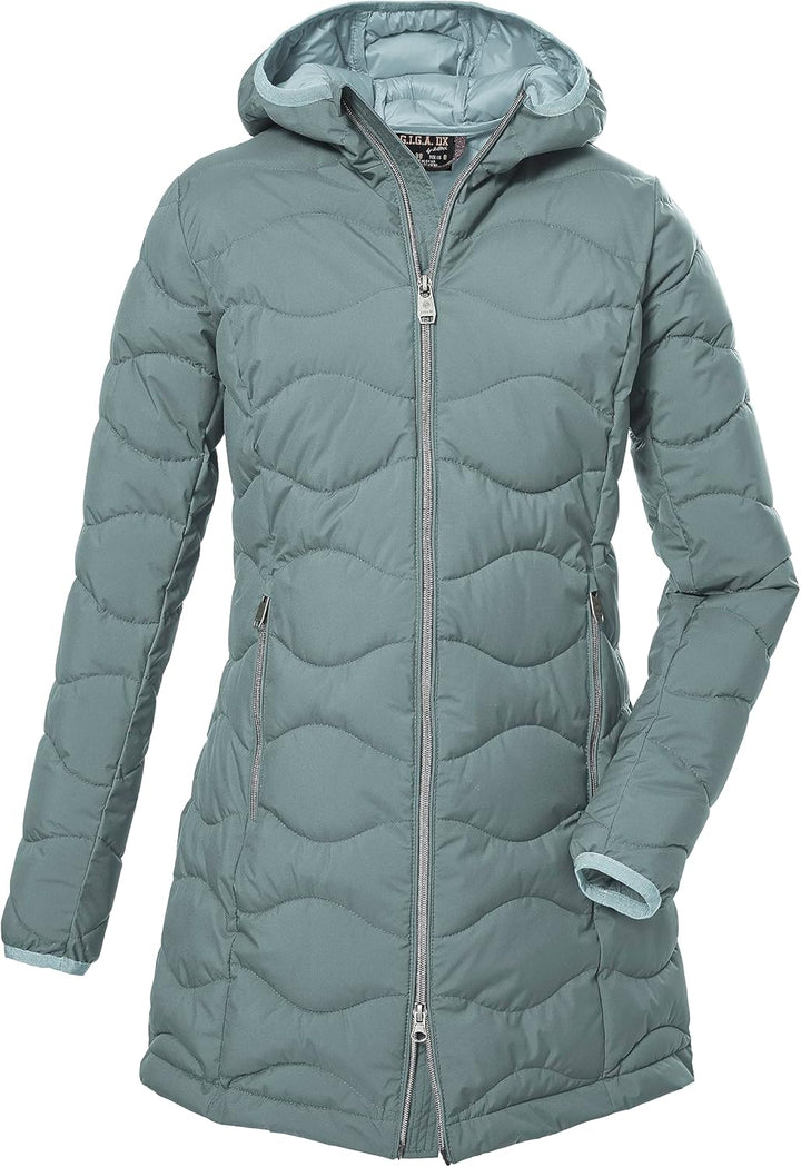 G.I.G.A. DX Damen Gw 20 Wmn Qltd Prk Steppparka mit Kapuze/Funktionsparka in Daunenoptik 46 aquaverd