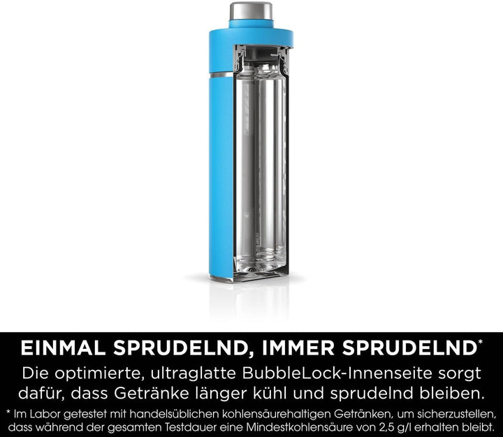Ninja Thirsti Wasserflasche, Thermobecher to go, 700ml, auslaufsicherer Deckel, für kohlensäurehalti