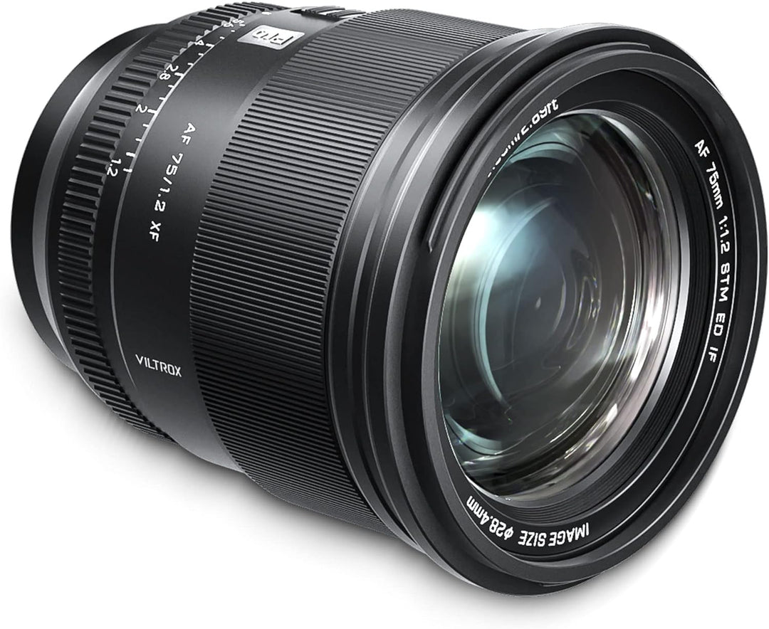 VILTROX 75mm PRO F1.2/f1.2 X Mount Ultra Wide Angle Lens,Autofocus APS-C Lens for Fujifilm X-Mount C