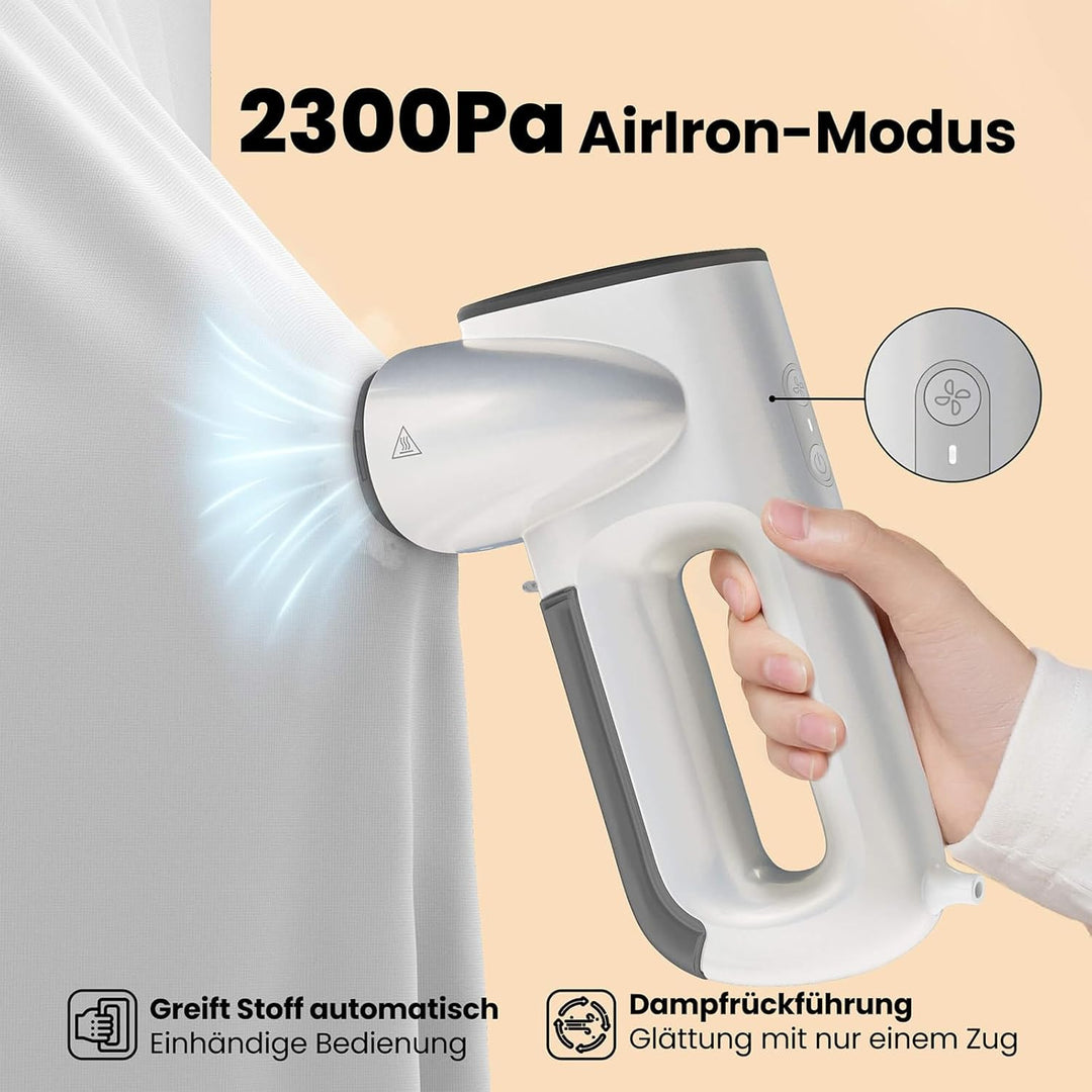 Neakasa Magic 1 Steamer Dampfglätter mit Saugfunktion, tragbarer Reisedampfglätter, 2300 Pa Saugleis