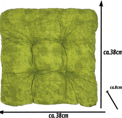 JEMIDI Multi-Pack Stuhlkissen Stuhl Sitzkissen 38cm x 38cm x 8cm stark gepolstert für Indoor und Out