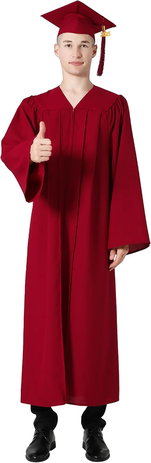 GraduationMall Abschluss Talar Doktorhut 2026 Abschlussoutfit für Abitur,Bachelor,Master,Akademische